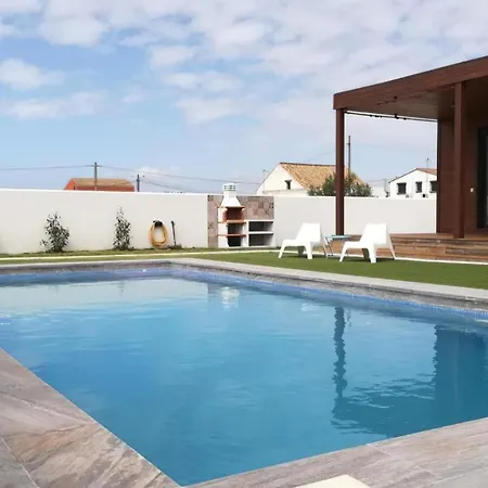 Villa Privada Con Piscina En Conil De La Frontera, Cerca Del Golf Y Parque Genoves - Es-180-276 Conil De La Frontera