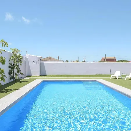 Villa Privada Con Piscina En Conil De La Frontera, Cerca Del Golf Y Parque Genoves - Es-180-276 Conil De La Frontera